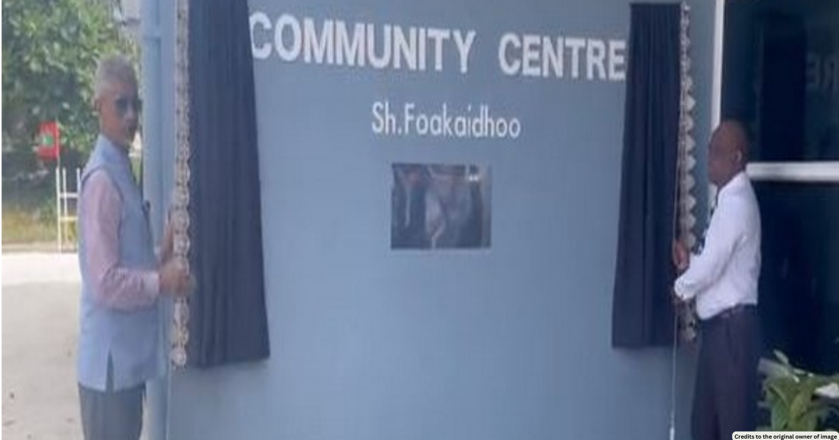 Jaishankar inaugurates India-funded community centre in Foakaidhoo, Maldives